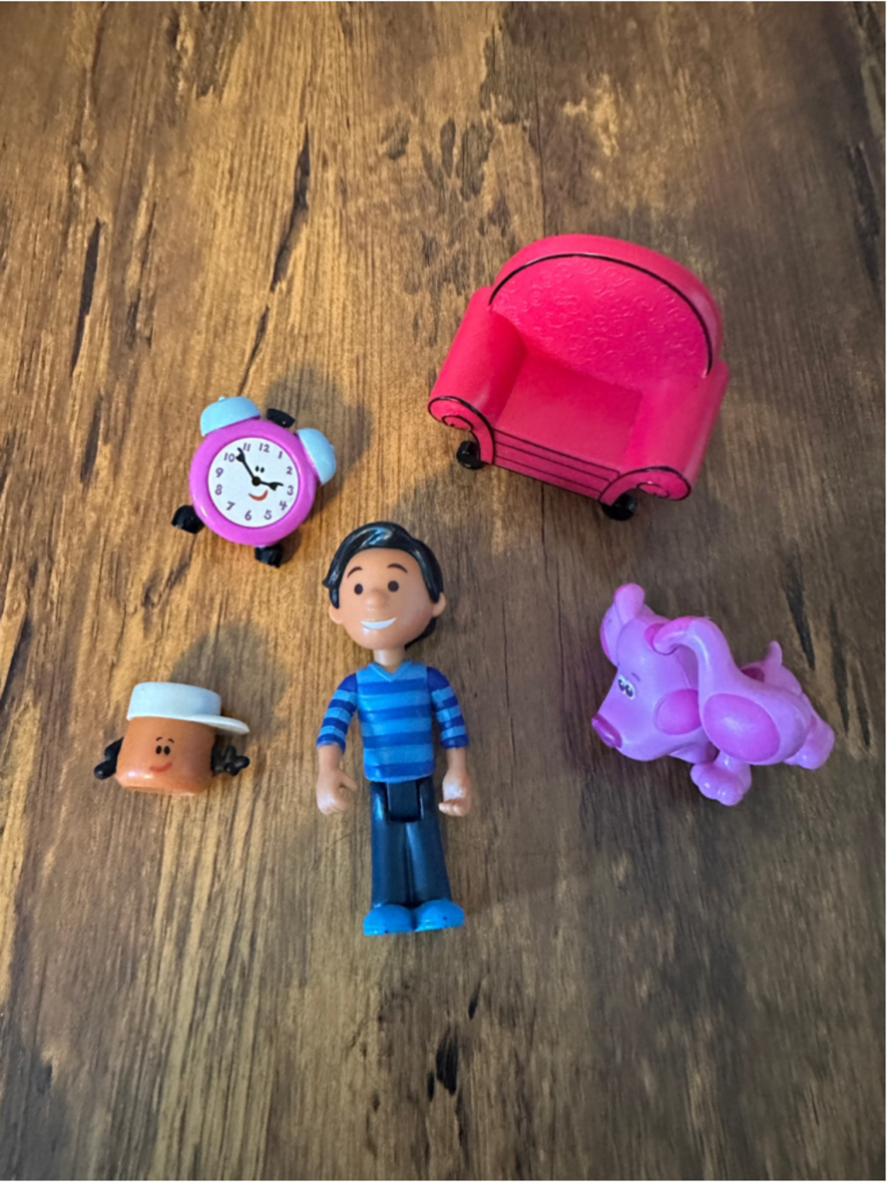 Blue's Clues Action Figure Playset Nick Jr Josh Magenta Figures Accessories Lot